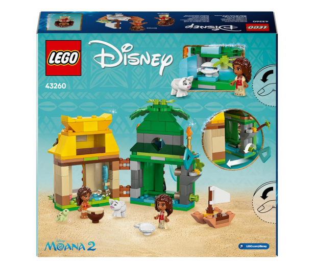 LEGO Disney Princess 43260 Zabawy Vaiany na wyspie - 1298080 - zdjęcie 2